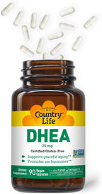 Country Life DHEA 25 mg, 90 Cápsulas Veganas