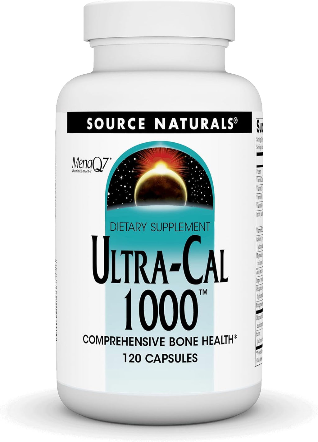 Source Naturals Ultra-Cal 1000, Salud Ósea Integral - 120 Cápsulas