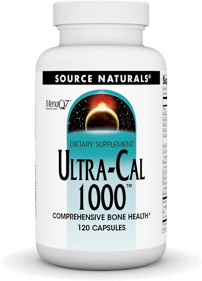 Source Naturals Ultra-Cal 1000, Salud Ósea – Calcio (carbonato y citrato): contribuye al mantenimiento de los – Image 1