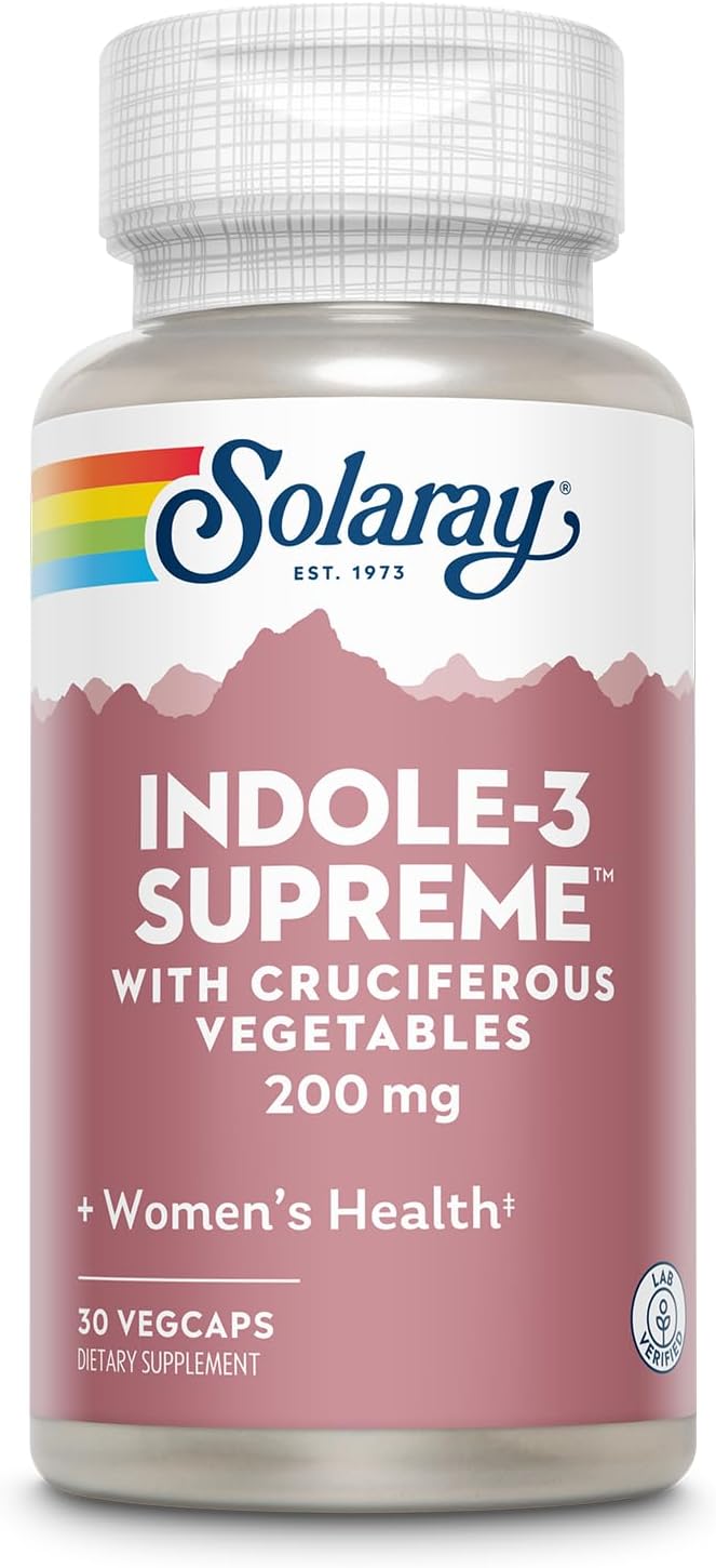 SOLARAY Indole-3 Supreme – Suplemento con Indol-3-Carbinol y Vegetales Crucíferos