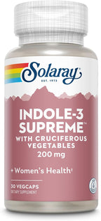 SOLARAY Indole-3 Supreme – Suplemento con Indol-3-Carbinol y Vegetales Crucíferos