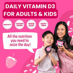 Llama Naturals Vitamina D3 Vegana Orgánica - Gominolas de Fruta Real, 60 unidades