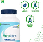 Nutra BioGenesis Monolaurin - Cápsulas de Monolaurina, 1000 mg por Dosis, 120 Cápsulas Veganas