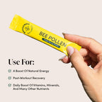Beekeeper's Naturals - Polen de Abeja 100% Crudo en Sticks, Enzimas Naturales, Fuente de Vitaminas B, Minerales, Aminoácidos y Proteína - Apto para Paleo y Keto, Sin Gluten (15 unidades)