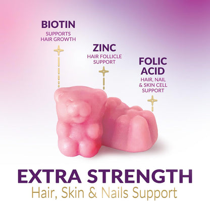 Gomitas de Biotina 5000 mcg para Cabello, Piel y Uñas - Nature's Choice – Image 3