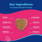 YoYoBay Masticables de Aceite de Pescado para Perros y Gatos - 180 chews blandos sabor pato y pera