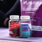 Esmerally Women's Pack - Multivitamin para Mujer y Gummies de Vinagre de Manzana - 120 Gummies - Sabor Fruta Natural - Sin Gluten y No Transgénico