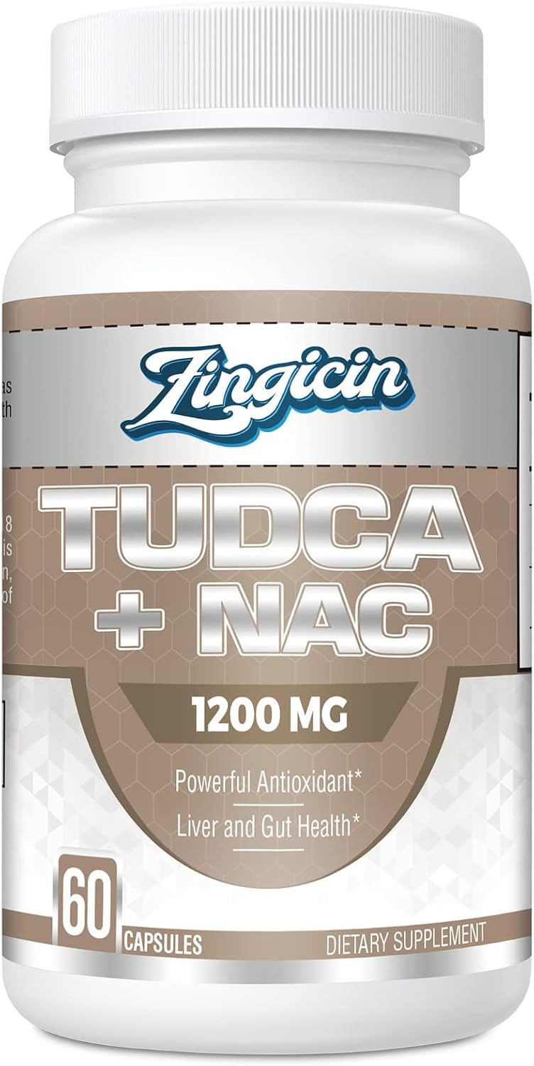 Zingicin TUDCA con NAC 1200mg - 60 Cápsulas - Suplemento Hepático