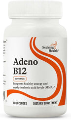 Seeking Health Adeno B12 - Suplemento de Vitamina B12 Adenosilcobalamina 3000 mcg, 60 Pastillas Sublinguales