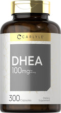 Carlyle DHEA 100mg - 300 Cápsulas para Mujeres y Hombres - No Transgénico y Sin Gluten