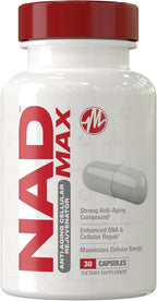 Metabolic Nutrition NAD MAX 350mg Rejuvenecedor Celular Antienvejecimiento, 30 Días