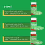 CAW Nano Cicloastragenol 5 mg - 30 Cápsulas Entéricas (6 Frascos)