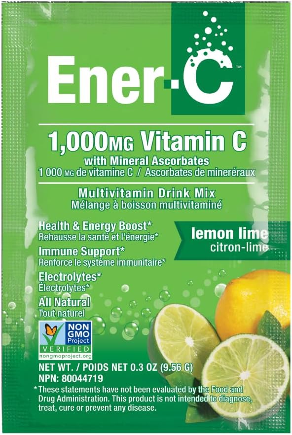 Ener-C Multivitamin Drink Mix Powder - Lemon-Lime Flavor, 30 Packets