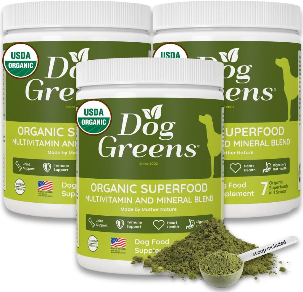 Dog Greens Superfood Supplement para Perros (340 g) - Pack de 3