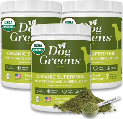Dog Greens Superfood Supplement para Perros – Digestión equilibrada: La fibra natural favorece el tránsito – Image 1