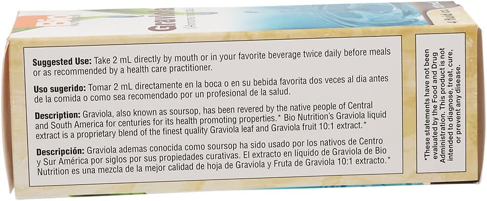 Bio Nutrition Extracto Líquido de Graviola (Guanábana) - 118 ml
