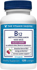 The Vitamin Shoppe Vitamina B12 1.000 mcg - 120 Comprimidos Bucales