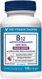 The Vitamin Shoppe Vitamina B12 1.000 mcg - 120 Comprimidos Bucales