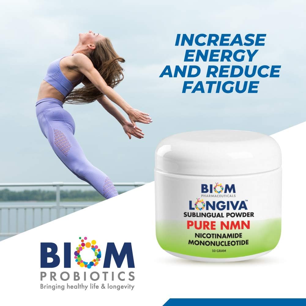 Biom NMN Polvo Sublingual - Nicotinamida Mononucleótido Nanotizado (Longiva)