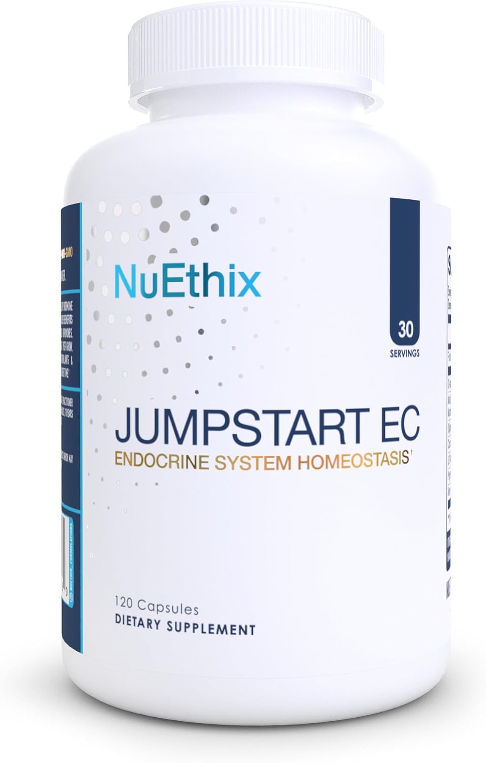 NuEthix Formulations Jumpstart EC, Suplemento para el sistema endocrino, 120 cápsulas