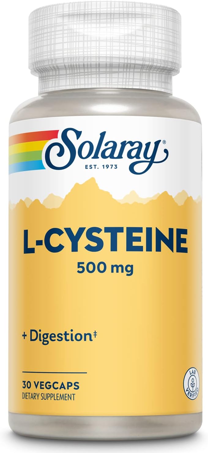 Solaray L-Cysteine 500 mg – 30 Vegan Capsules
