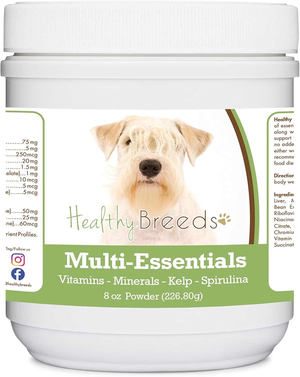 Healthy Breeds Polvo Multi-Esencial para Perros Sealyham Terrier - Suplemento de Vitaminas, Minerales y Antioxidantes - 227 g