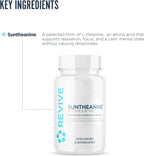 Revive MD Suntheanine L-Teanina - Suplemento para Hombres y Mujeres - 60 Cápsulas Veganas