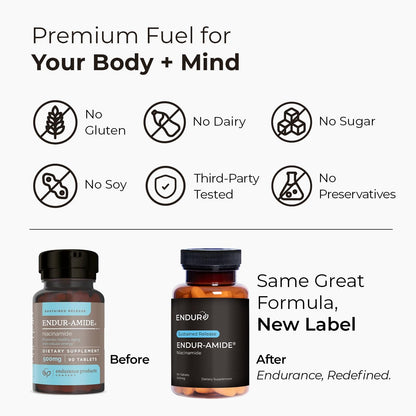 Endur-Amide SR Niacinamida 500 mg - 200 – La niacina contribuye a la función psicológica normal. – Image 3