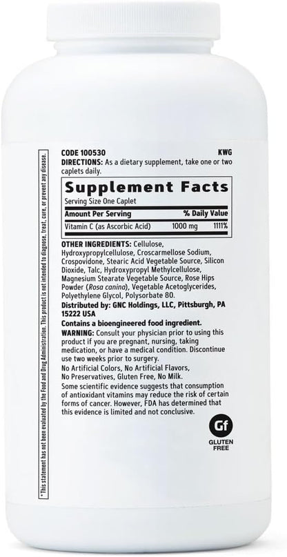 GNC Vitamina C 1000 mg – 500 Comprimidos Vegetarianos – Image 2