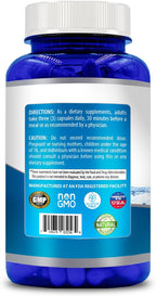 Natural Vitamin Extra Strength Berberine HCL 1500mg 120 Cápsulas Sin Gluten Non-GMO