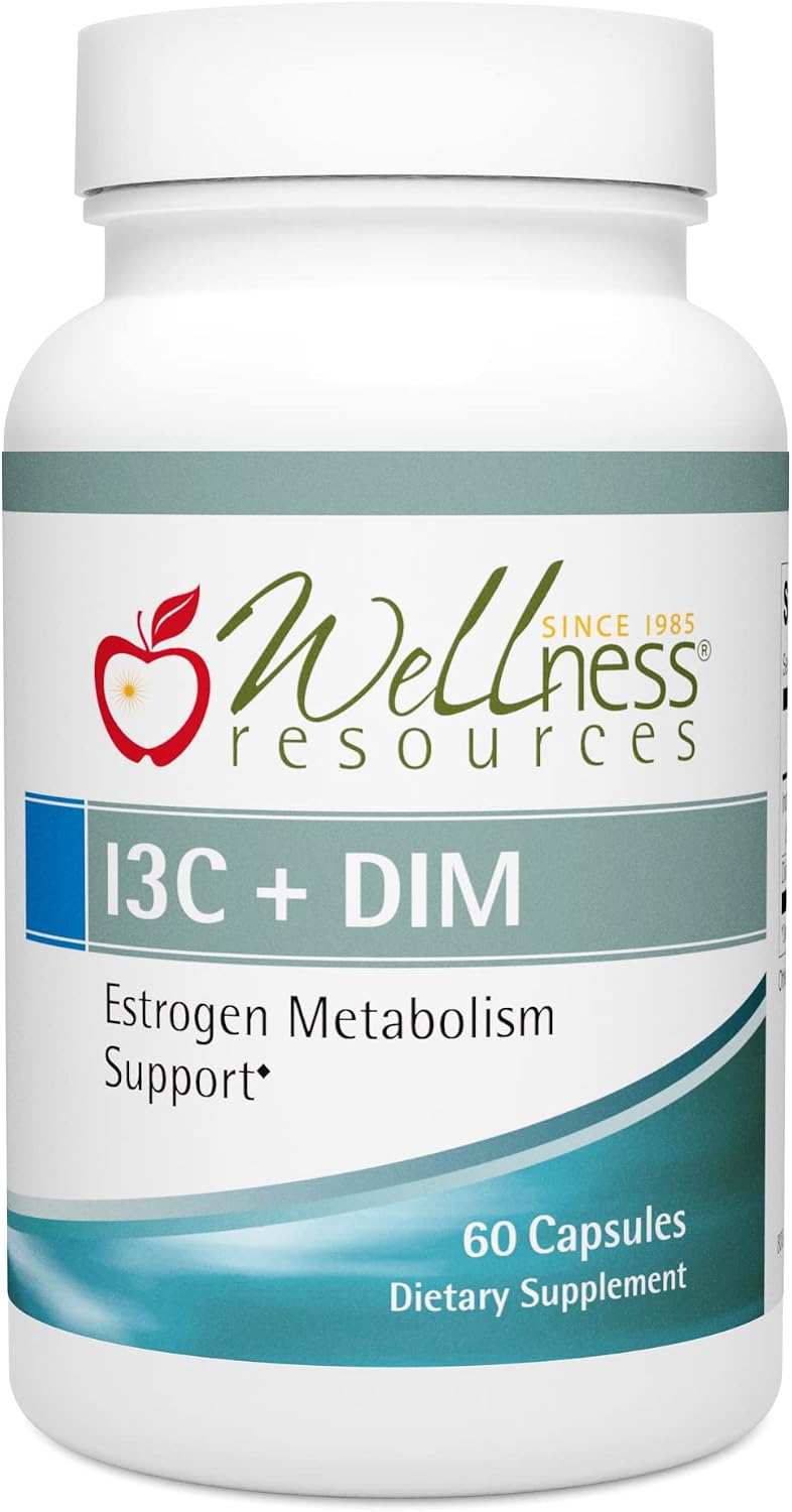 Wellness Resources I3C + DIM (60 Cápsulas) - Apoyo al Metabolismo de Estrógenos y Detoxificación