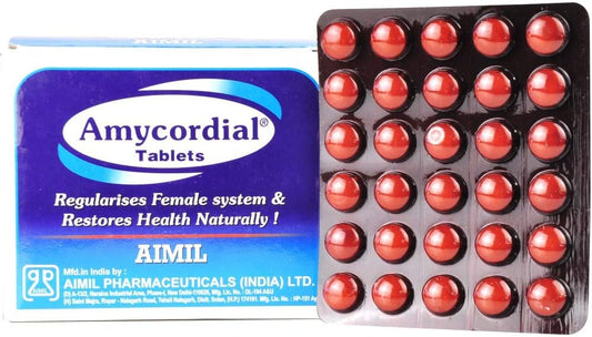 Aimil Amycordial Tablets - Tónico Restaurador para la Salud Femenina