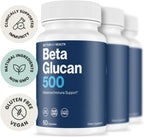 Better Way Health - Beta Glucano 1,3/1,6 Altamente Purificado 500mg - 180 Cápsulas (Pack de 3)