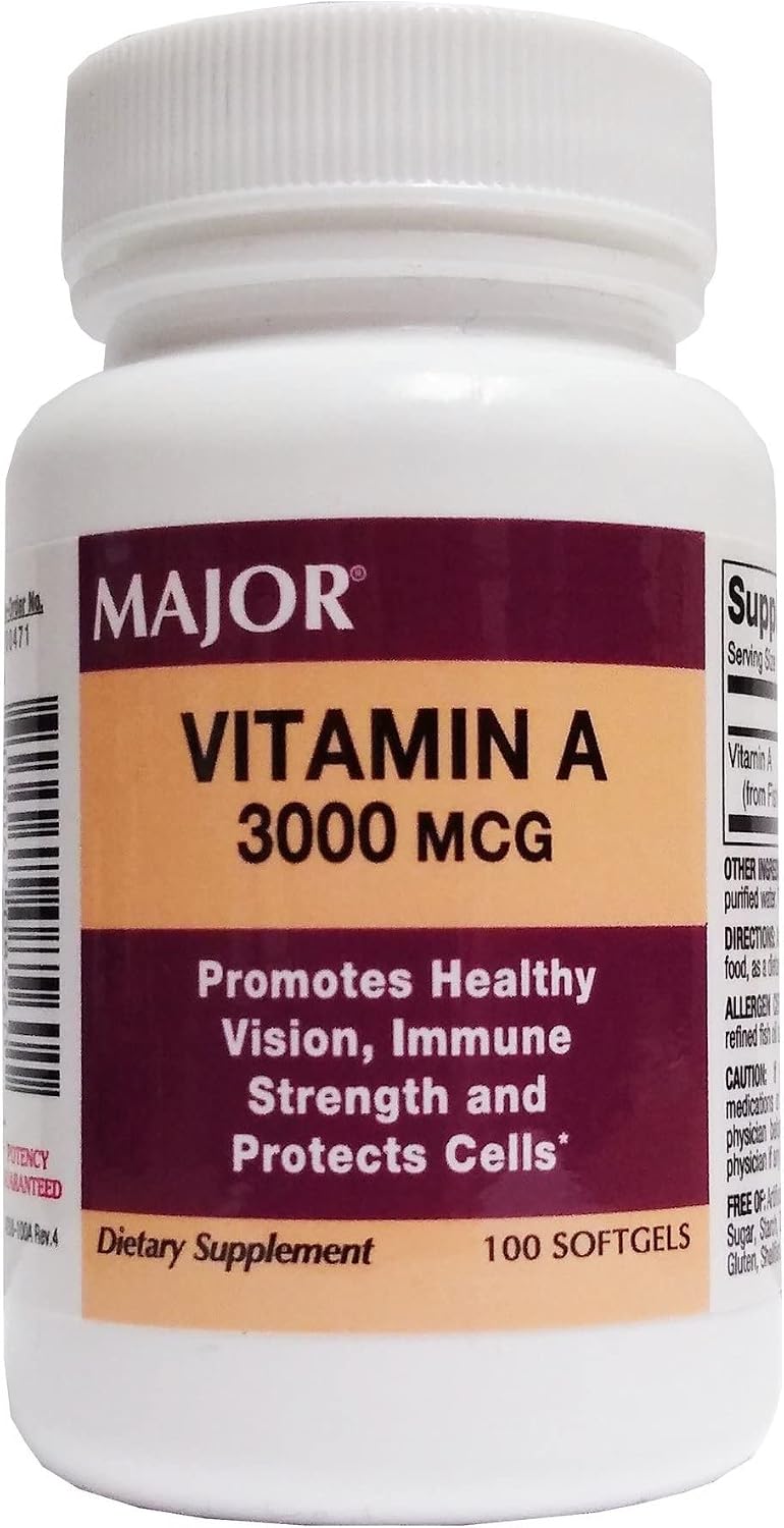 Major Vitamin A Cápsulas 100 uds