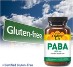 Country Life PABA 1000 mg, 60 Comprimidos