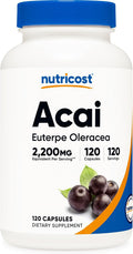 Nutricost Extracto de Acai - 120 Cápsulas (550mg por ración)