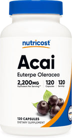 Nutricost Extracto de Acai - 120 Cápsulas (550mg por ración)