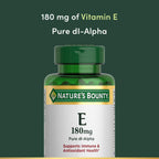 Nature's Bounty Vitamina E 400 IU - 120 Cápsulas Blandas