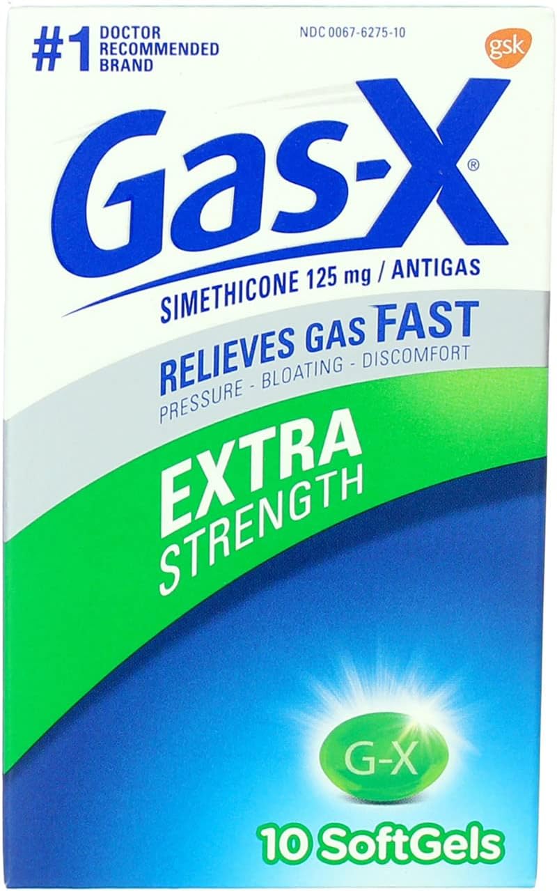 Novartis Gas-X Extra Strength Antigas - 10 Cápsulas Blandas