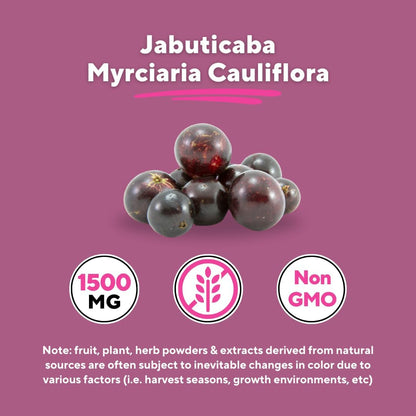 Jabuticaba en Polvo 1500mg por Dosis - 180 Cápsulas Veganas – Image 4