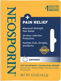 Neosporin + Pain Relief Pomada Antibiótica con Alivio del Dolor, 14.2 g (Pack de 3)