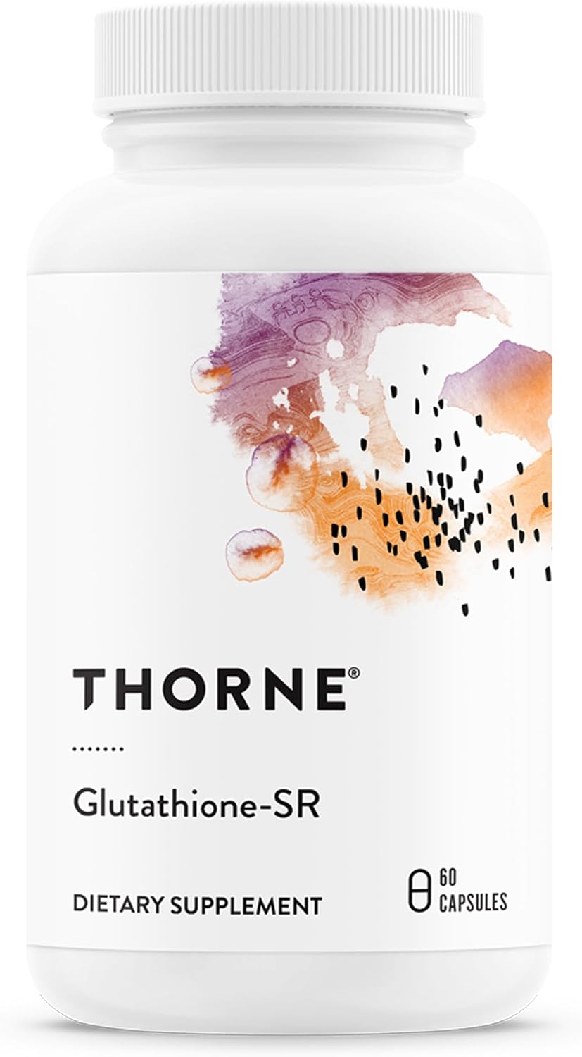 THORNE Glutathione-SR - Suplemento Antioxidante de Liberación Sostenida - 60 Cápsulas