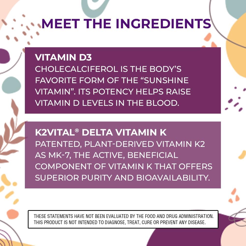Body Kitchen Vitamina D3 + K2 MK-7 Vegano - 5000 UI D3 y 180 mcg K2, 60 Cápsulas