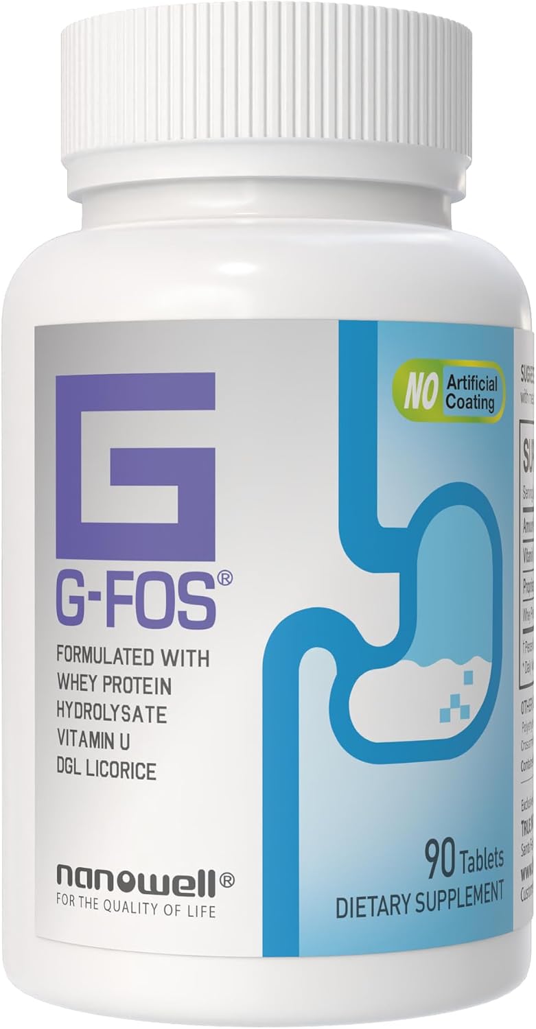 NANOWELL G-FOS Suplemento Digestivo con Vitamina U - 180 Comprimidos (2 x 90)