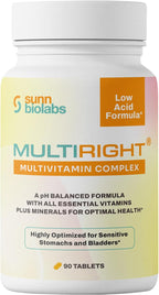 MULTIRIGHT Multivitamínico Bajo en Ácido para Estómagos Sensibles, 270 Comprimidos