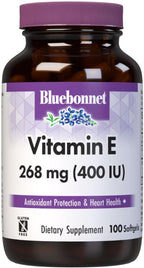 Bluebonnet Nutrition Vitamin E 400 IU (268 mg) Mixed Tocopherols, Softgels - 100 Count