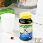 Spring Valley Vitamina K2 100 mcg, 60 Cápsulas Blandas con Pastillero
