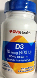Vitamina D3 400IU (100 Cápsulas Blandas)