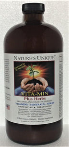 VITA-MIN Plus Herbs - Liquid Food Supplement with Vitamins, Minerals and Herbs