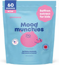 JoySpring Mood Munchies Gominolas de Azafrán para Niños 4+ - Extracto de Azafrán con GABA, Pasiflora y Hierba de San Juan - Vegano, Sin Azúcar